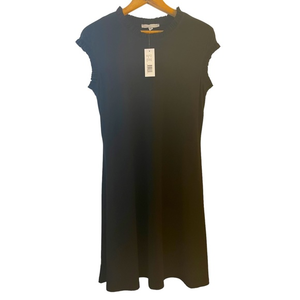 Annalee + Hope,‎ NWT, black dress, ruffled collar & arms, size medium